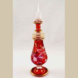 Glass Perfume Bottle - Red
