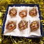 1.6" Blown Glass Egyptian Christmas Ornaments - Set of 6 Ornaments