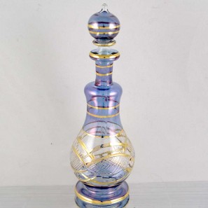 Glass Perfume Bottle - Blue