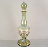 Egyptian Glass Perfume Bottle -  Green
