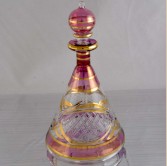 Egyptian Glass Perfume Bottle -  Pink 