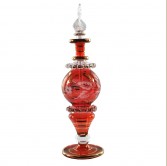 Glass Perfume Bottle - Red