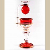 Egyptian Hand Blown Glass Oil burner - Red