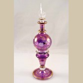 Egyptian Glass Perfume Bottle -  Violet 