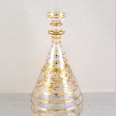 Egyptian Glass Perfume Bottle -  White 