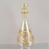 Egyptian Glass Perfume Bottle -  White 