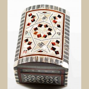 Rectangle Mother of Pearl Box - Red
