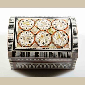  Arched Rectangle Mother of Pearl Jewelry Box