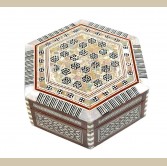 Large Hexa Mother of Pearl Box