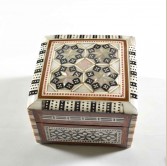 Square Mother of Pearl Box - Black & White