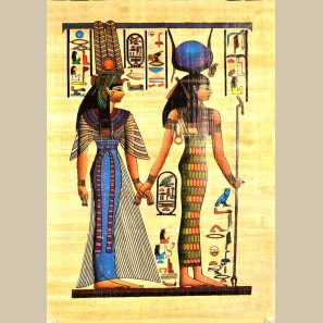 Medium Nefertari & Isis Papyrus
