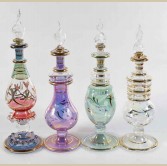 Set of 4 pieces of medium Handmade perfume bottles