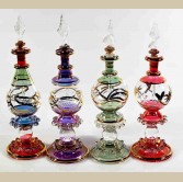 Set of 4 pieces of medium Handmade perfume bottles