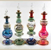 Set of 4 pieces of medium Handmade perfume bottles