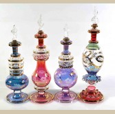 Set of 4 pieces of medium Handmade perfume bottles