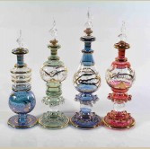 Set of 4 pieces of medium Handmade perfume bottles