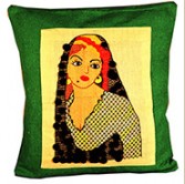 Handmade embroidered Modern Cushion Cover