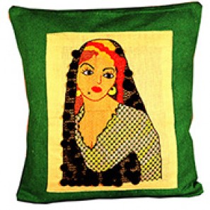 Handmade embroidered Modern Cushion Cover